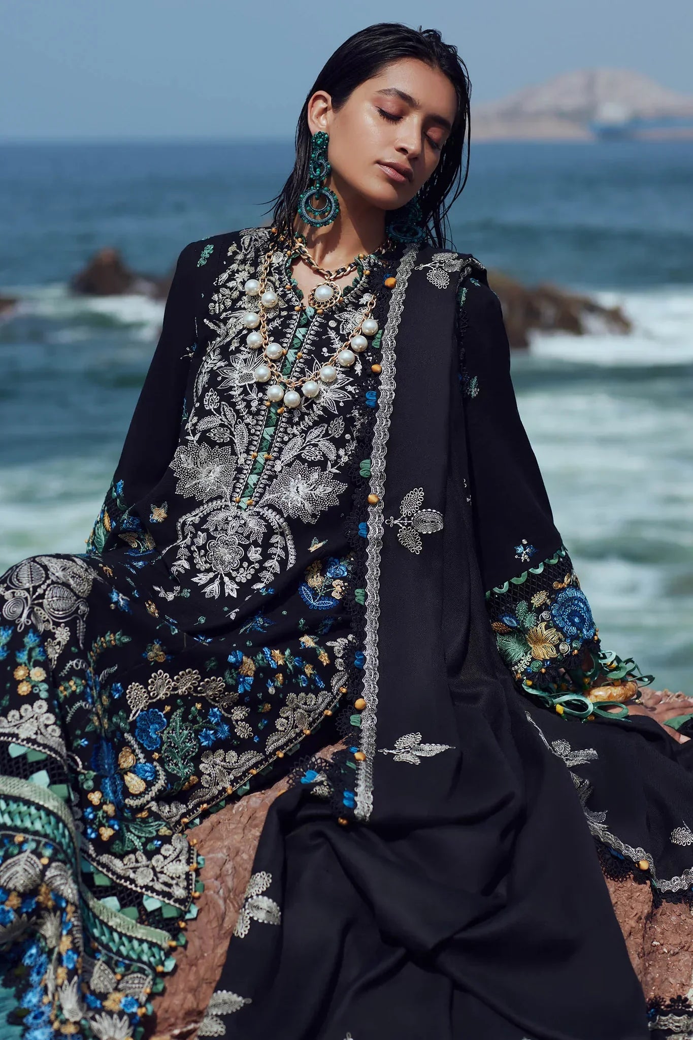 Elan | Winter 23 | AYANNA (EW23-09) by Elan - Designer Dress - Type: Luxury - Available at Sana Yasir - 100% Original