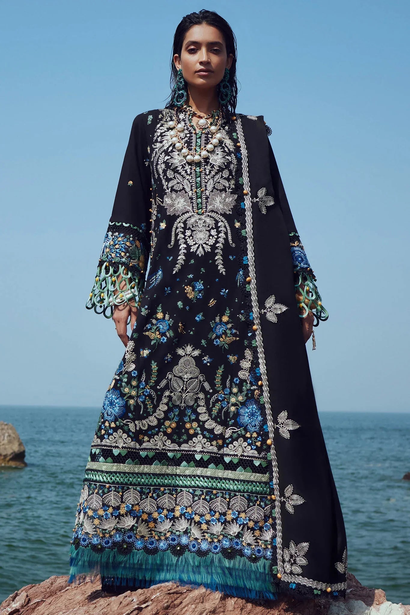 Elan | Winter 23 | AYANNA (EW23-09) by Elan - Designer Dress - Type: Luxury - Available at Sana Yasir - 100% Original