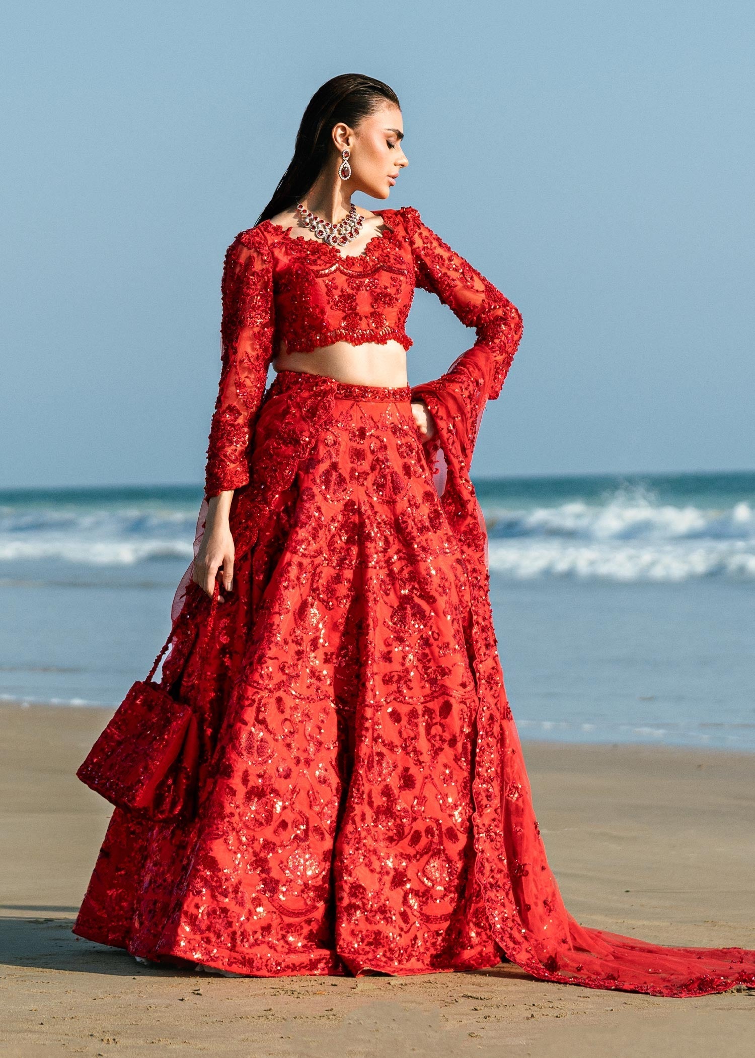 Waqas Shah | Amariage Luxury Formals | Ruby by Waqas Shah - Designer Dress - Type: Ladies Clothes - Available at Sana Yasir - 100% Original