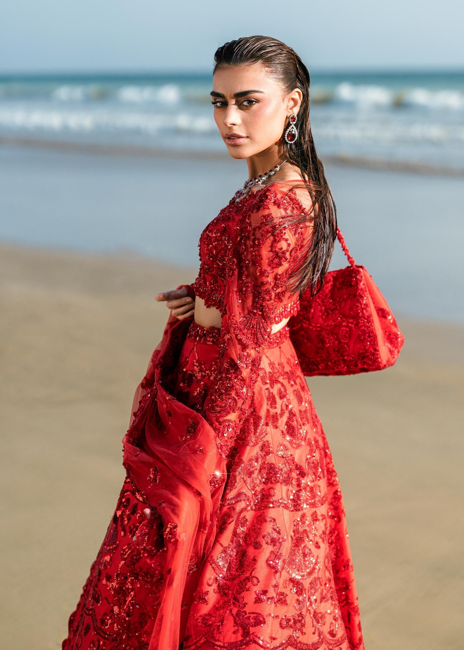 Waqas Shah | Amariage Luxury Formals | Ruby by Waqas Shah - Designer Dress - Type: Ladies Clothes - Available at Sana Yasir - 100% Original