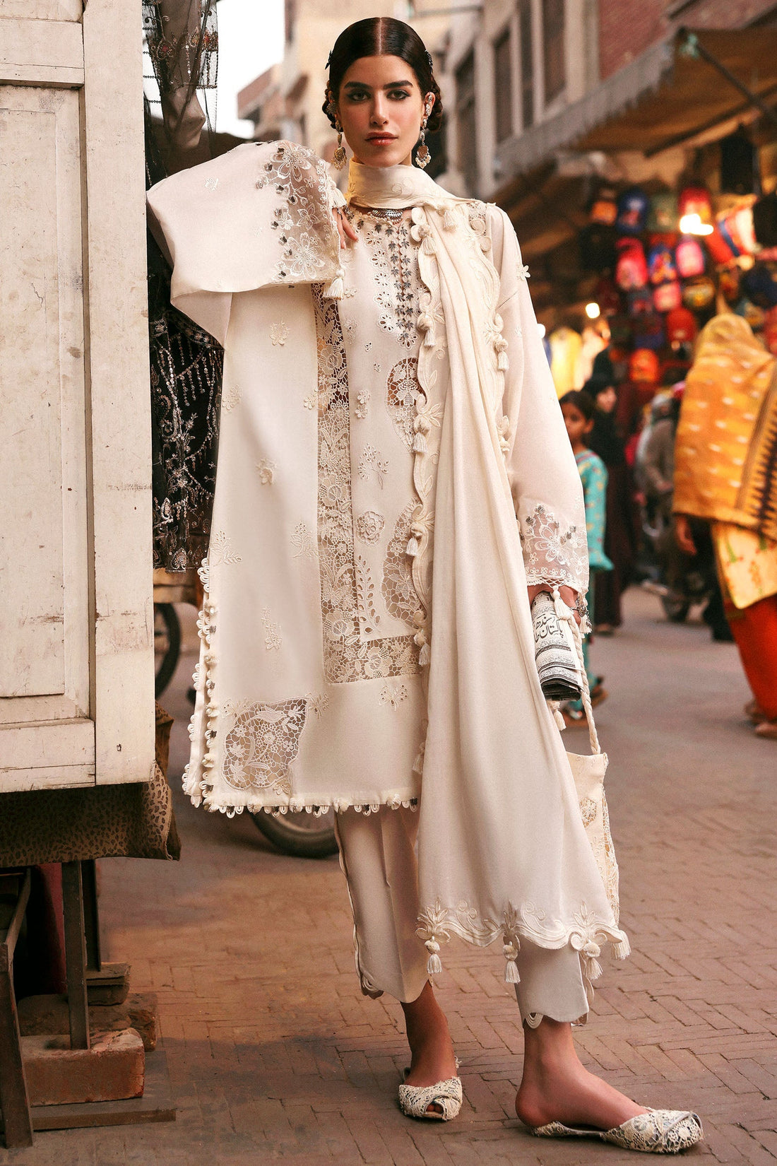 Zaha | Festive Lawn 25 | GULBAHAR (ZF-25-02) by Zaha - Designer Dress - Type: Ladies Clothes - Available at Sana Yasir - 100% Original