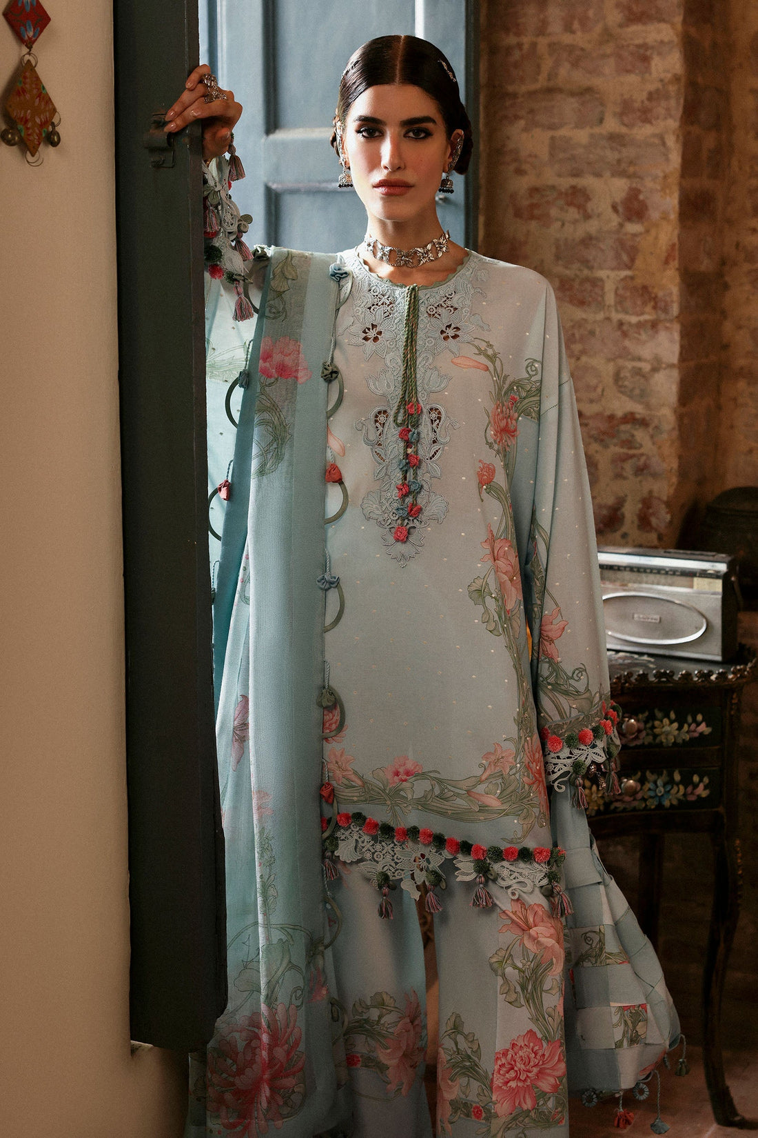 Zaha | Festive Lawn 25 | KHUSBU (ZF-25-09) by Zaha - Designer Dress - Type: Ladies Clothes - Available at Sana Yasir - 100% Original