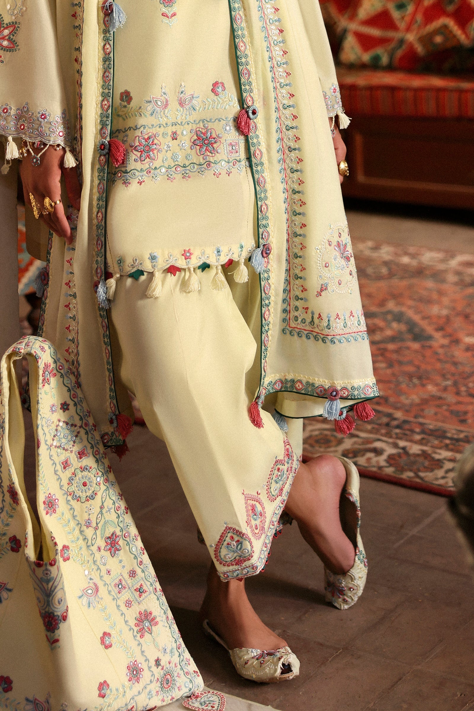 Zaha | Festive Lawn 25 | MEHERBANO (ZF-25-01) by Zaha - Designer Dress - Type: Ladies Clothes - Available at Sana Yasir - 100% Original