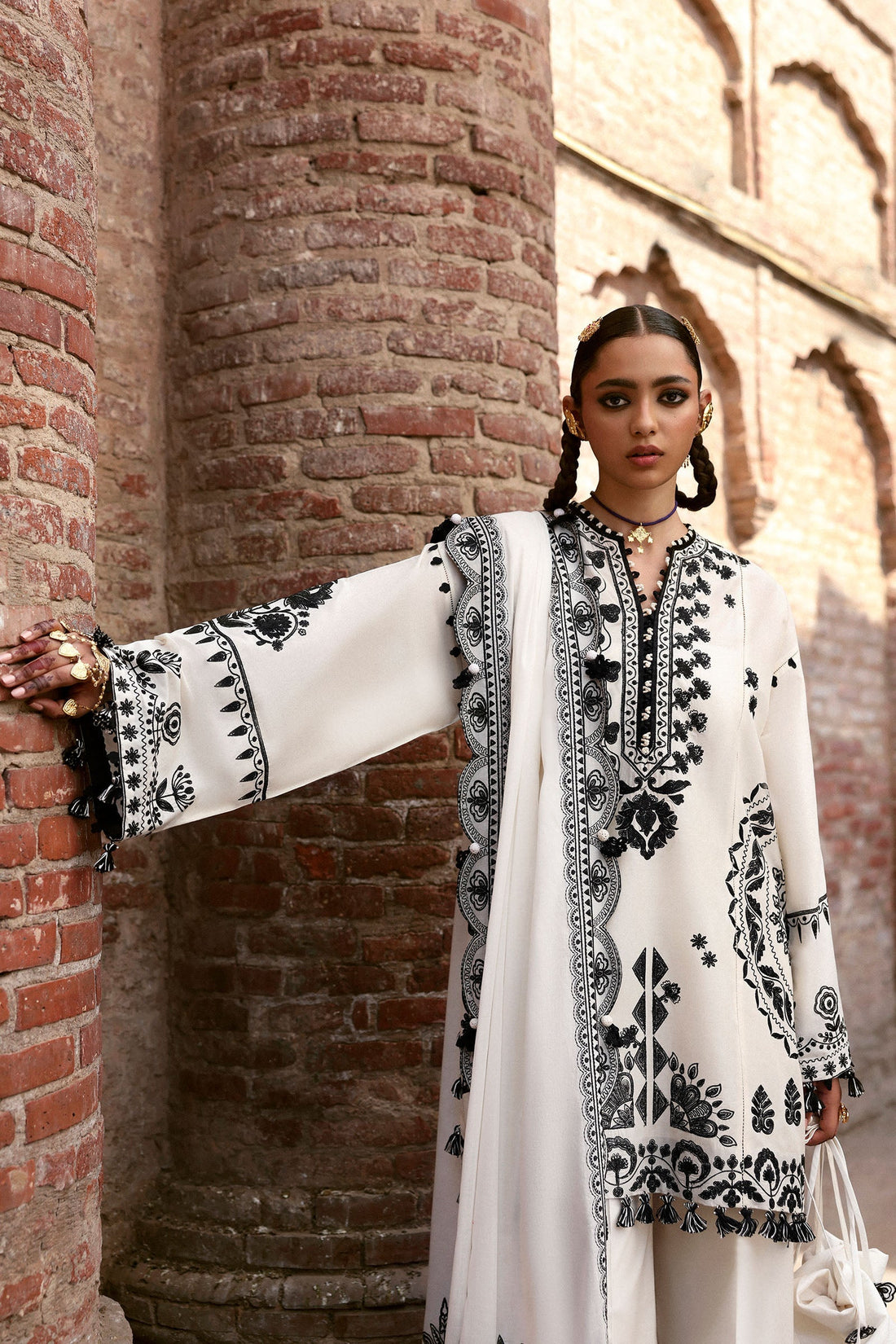 Zaha | Festive Lawn 25 | ZARMINA (ZF-25-08) by Zaha - Designer Dress - Type: Ladies Clothes - Available at Sana Yasir - 100% Original