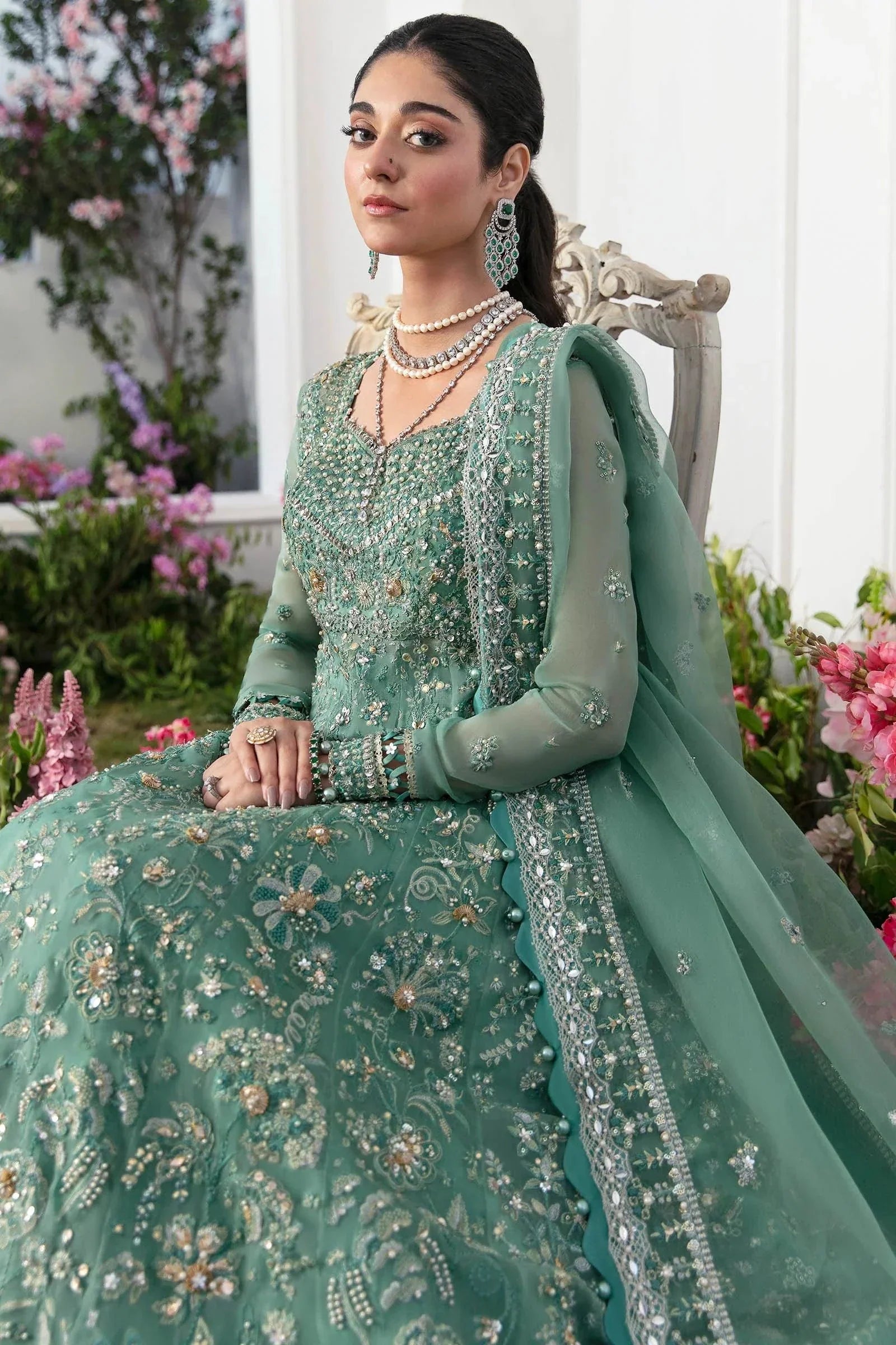 Zaha | Gossamer Formals 23 | MELTEM (ZC23-07) by Zaha - Designer Dress - Type: Bridal - Available at Sana Yasir - 100% Original
