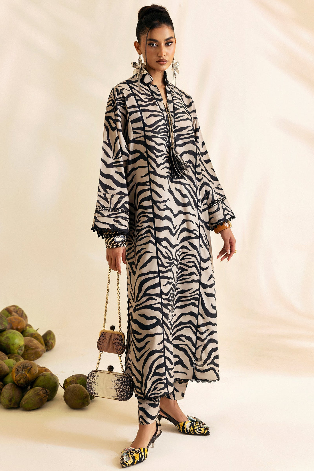 Zaha | Pop RTW | ZESTIA by Zaha - Designer Dress - Type: Ladies Clothes - Available at Sana Yasir - 100% Original