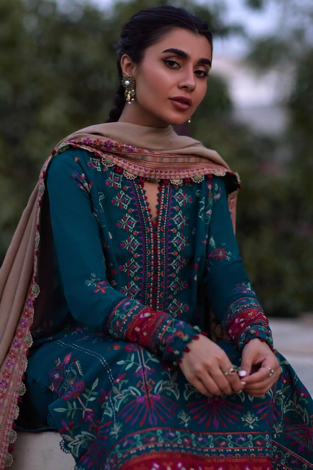 Zaha | Winter 23 | ECRIN (ZW23-03) by Zaha - Designer Dress - Type: Luxury - Available at Sana Yasir - 100% Original