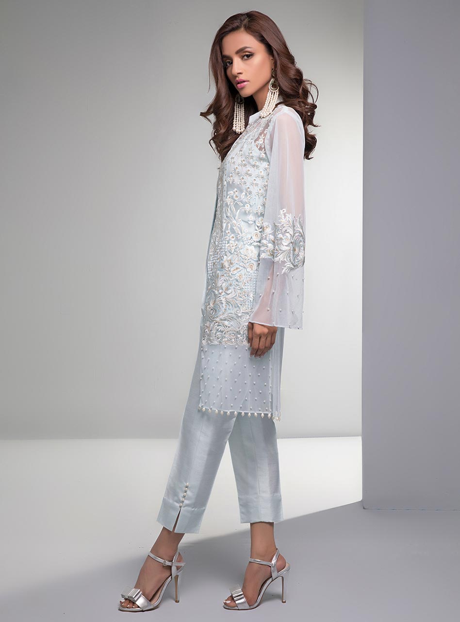 Zainab Chottani | Luxury Pret | BEACH BLUE by Zainab Chottani - Designer Dress - Type: Ladies Clothes - Available at Sana Yasir - 100% Original