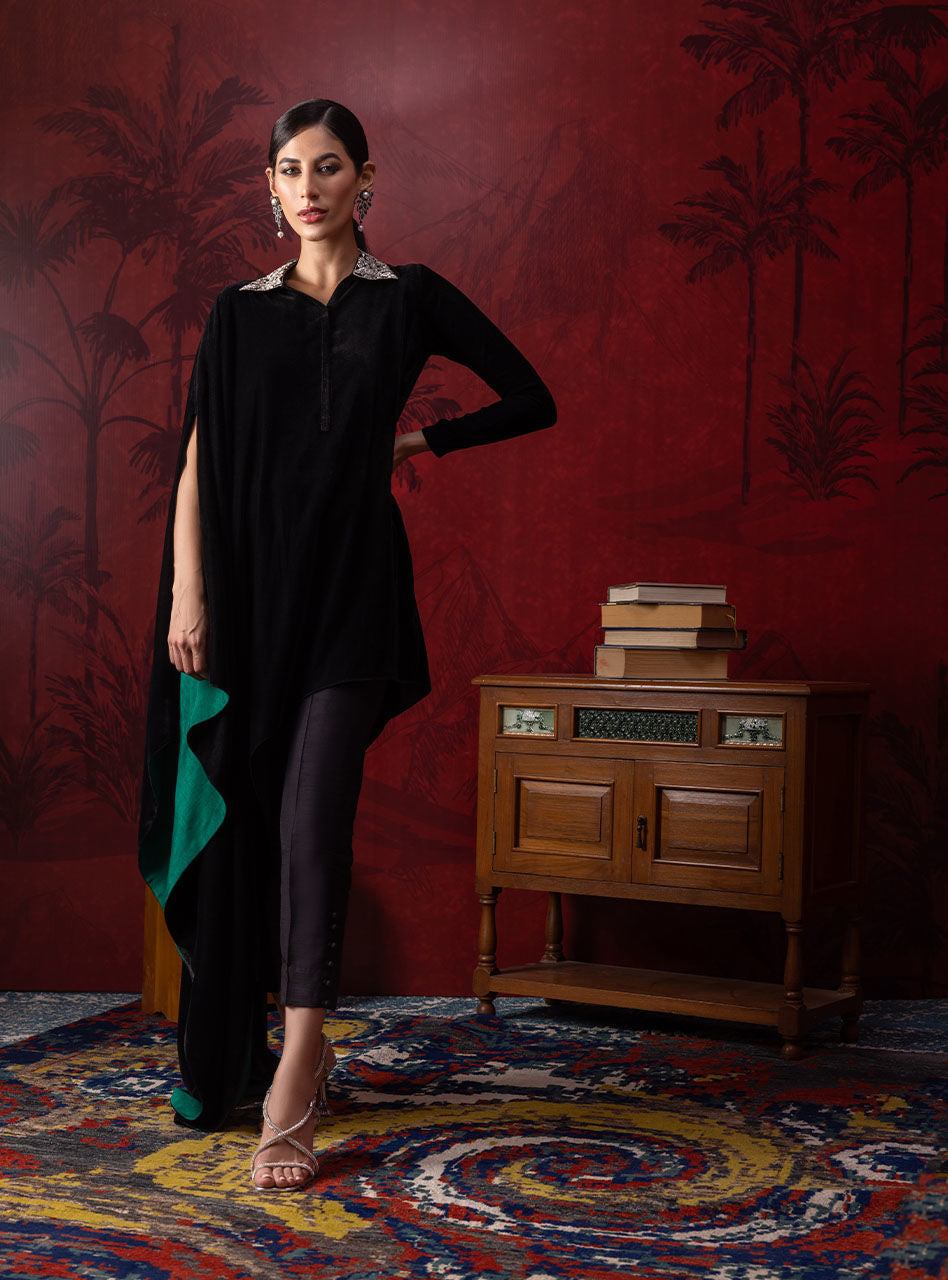 Zainab Chottani | Luxury Pret | BLACK NOA by Zainab Chottani - Designer Dress - Type: Ladies Clothes - Available at Sana Yasir - 100% Original