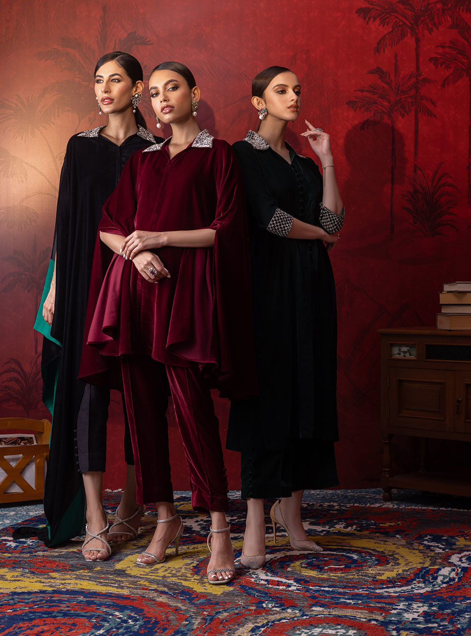 Zainab Chottani | Luxury Pret | BLACK NOA by Zainab Chottani - Designer Dress - Type: Ladies Clothes - Available at Sana Yasir - 100% Original