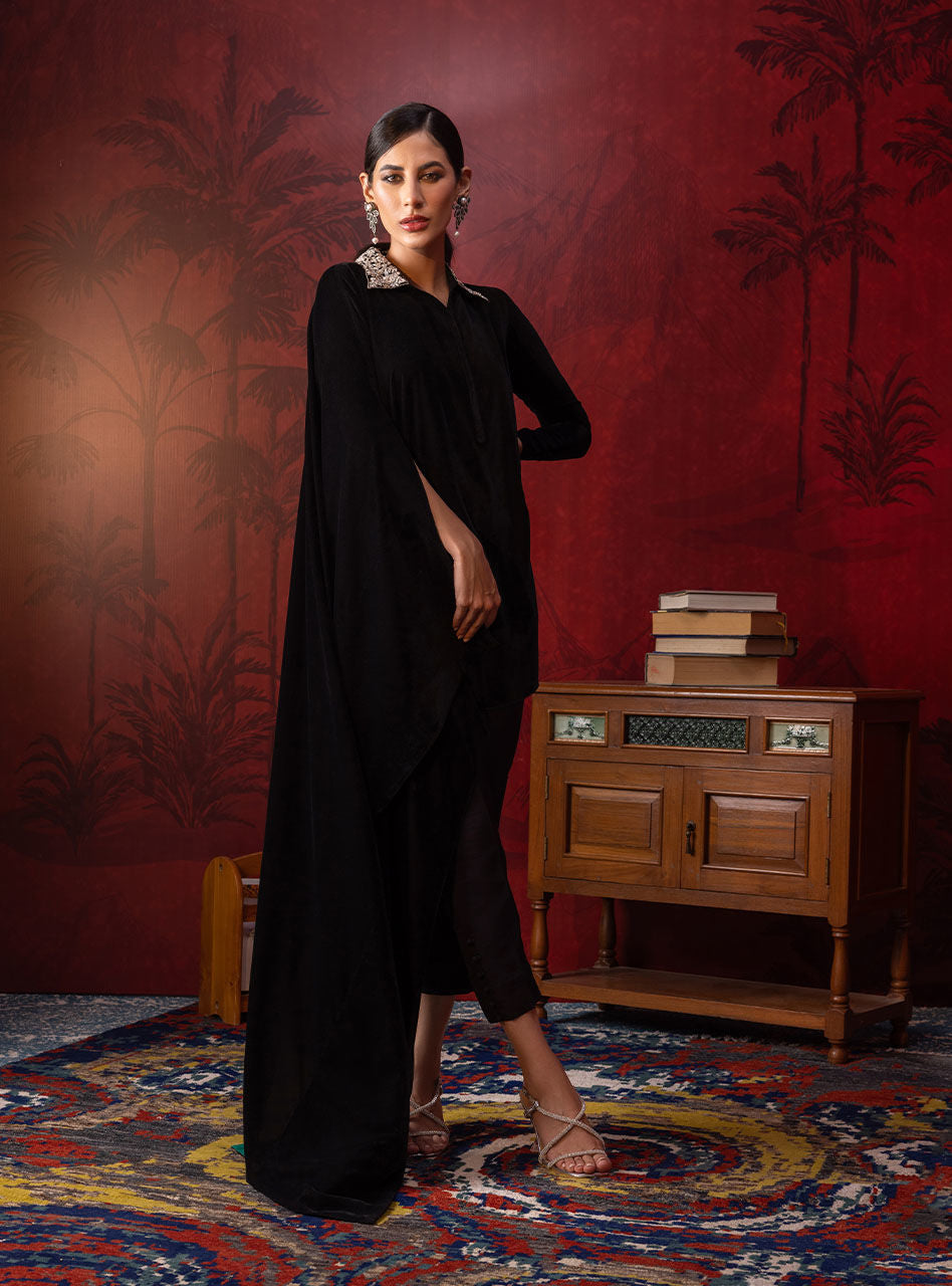 Zainab Chottani | Luxury Pret | BLACK NOA by Zainab Chottani - Designer Dress - Type: Ladies Clothes - Available at Sana Yasir - 100% Original