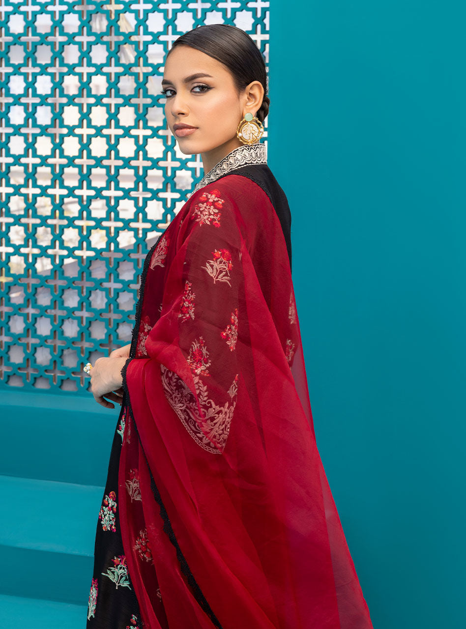 Zainab Chottani | Luxury Pret | BLACK ROSE - D 80 by Zainab Chottani - Designer Dress - Type: Ladies Clothes - Available at Sana Yasir - 100% Original