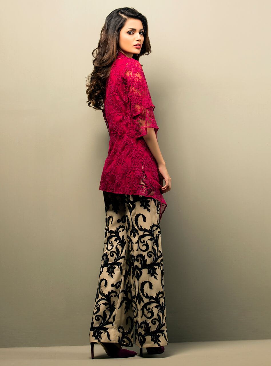 Zainab Chottani | Luxury Pret | CHERRY AND PINK BLOSSOM by Zainab Chottani - Designer Dress - Type: Ladies Clothes - Available at Sana Yasir - 100% Original
