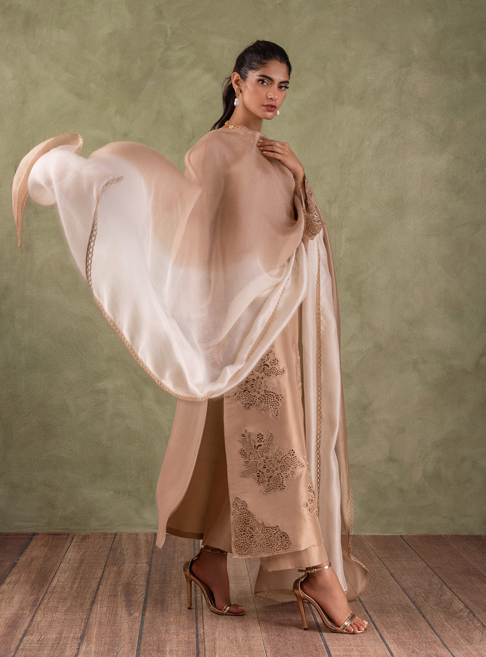 Zainab Chottani | Luxury Pret | CORAL CHAMPAGNE by Zainab Chottani - Designer Dress - Type: Ladies Clothes - Available at Sana Yasir - 100% Original