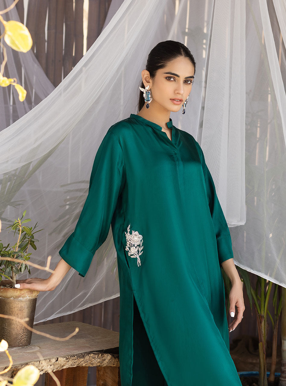 Zainab Chottani | Luxury Pret | EMERALD SAGE by Zainab Chottani - Designer Dress - Type: Ladies Clothes - Available at Sana Yasir - 100% Original