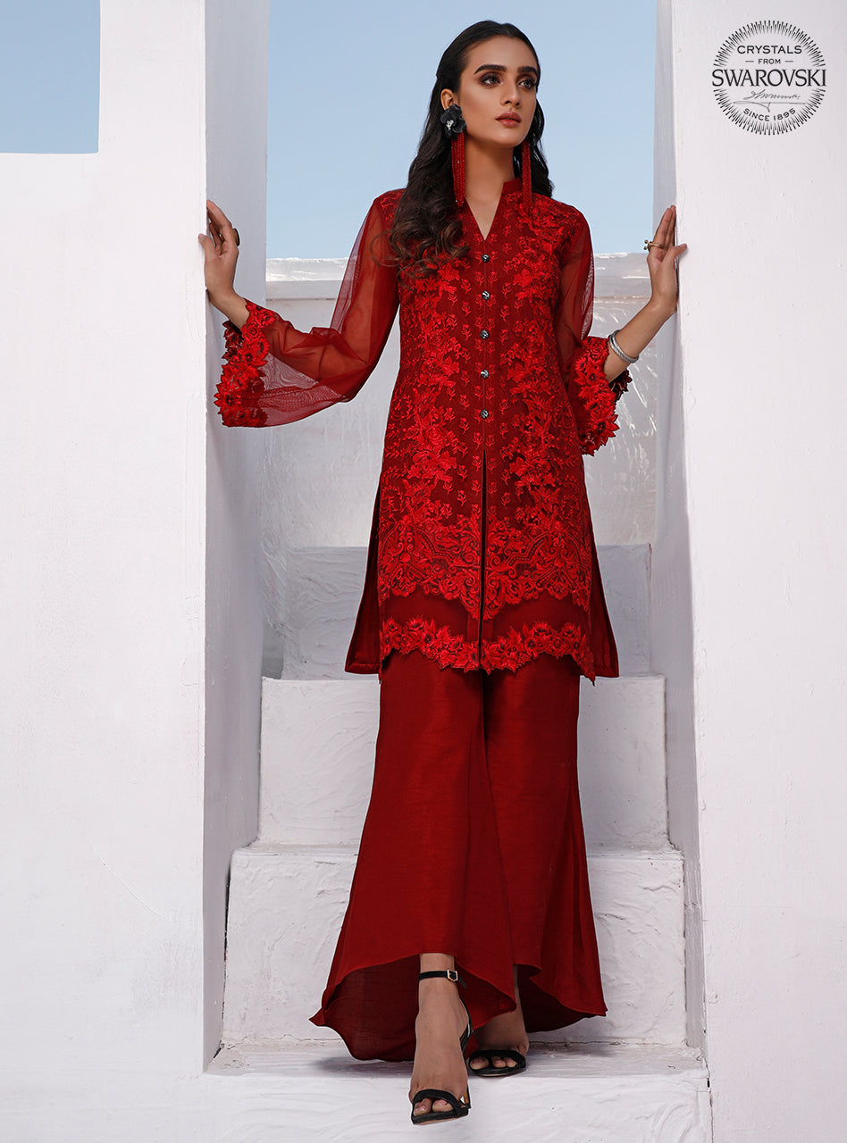Zainab Chottani | Luxury Pret | FLAME JASPER by Zainab Chottani - Designer Dress - Type: Ladies Clothes - Available at Sana Yasir - 100% Original
