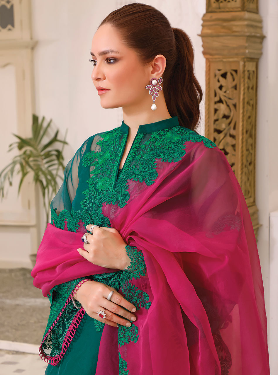 Zainab Chottani | Luxury Pret | JADE OLIVE by Zainab Chottani - Designer Dress - Type: Ladies Clothes - Available at Sana Yasir - 100% Original