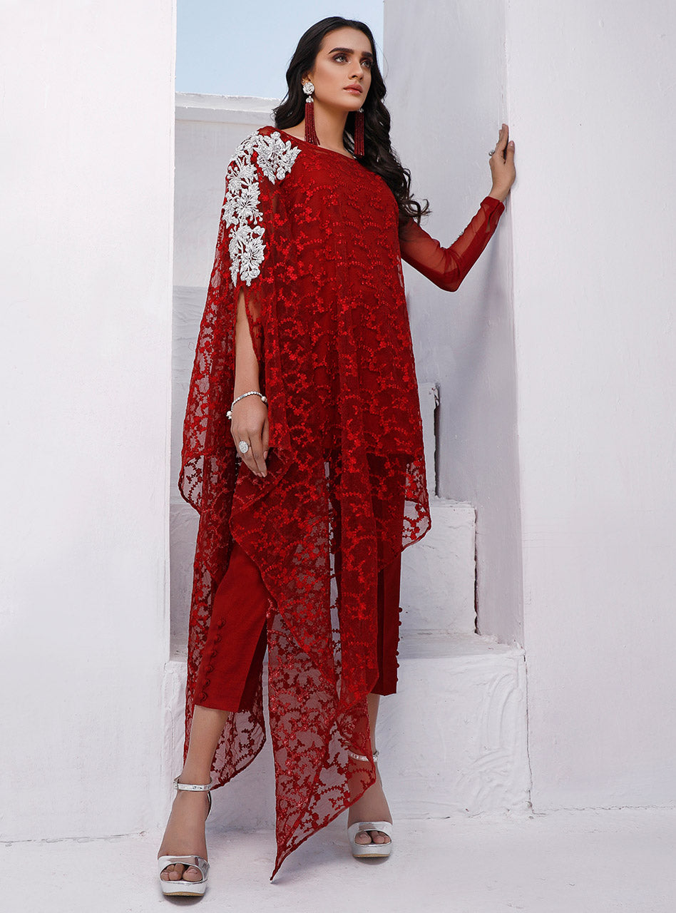 Zainab Chottani | Luxury Pret | MERLOT ADDICTION by Zainab Chottani - Designer Dress - Type: Ladies Clothes - Available at Sana Yasir - 100% Original