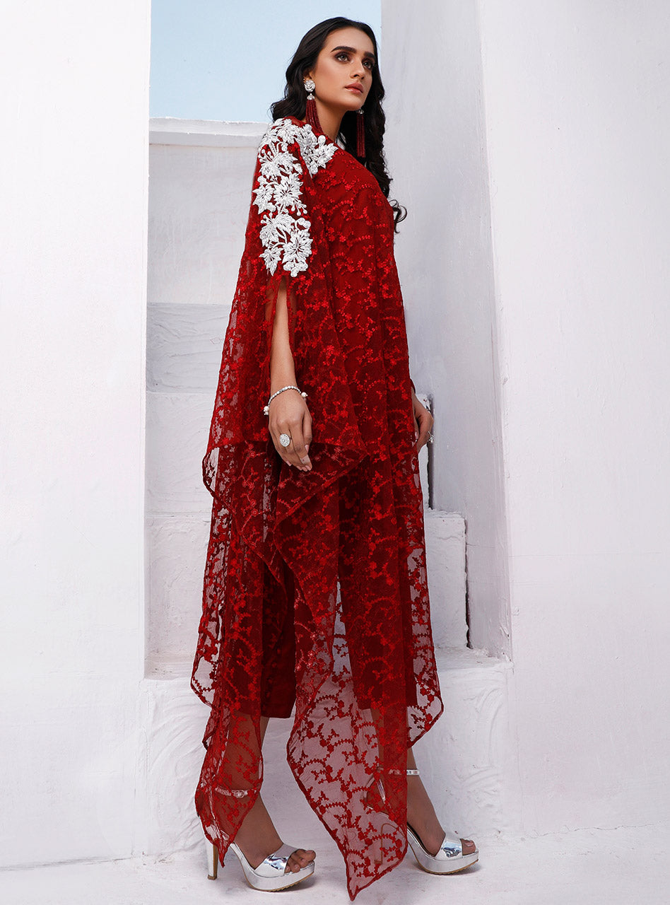 Zainab Chottani | Luxury Pret | MERLOT ADDICTION by Zainab Chottani - Designer Dress - Type: Ladies Clothes - Available at Sana Yasir - 100% Original