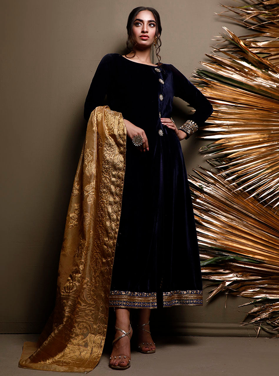 Zainab Chottani | Luxury Pret | MIDNIGHT GEODE by Zainab Chottani - Designer Dress - Type: Ladies Clothes - Available at Sana Yasir - 100% Original