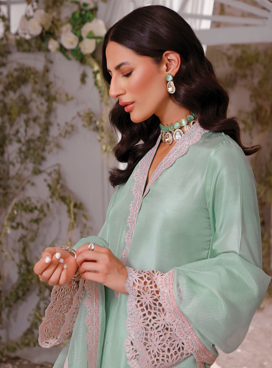 Zainab Chottani | Luxury Pret | MINT DELIGHT by Zainab Chottani - Designer Dress - Type: Ladies Clothes - Available at Sana Yasir - 100% Original