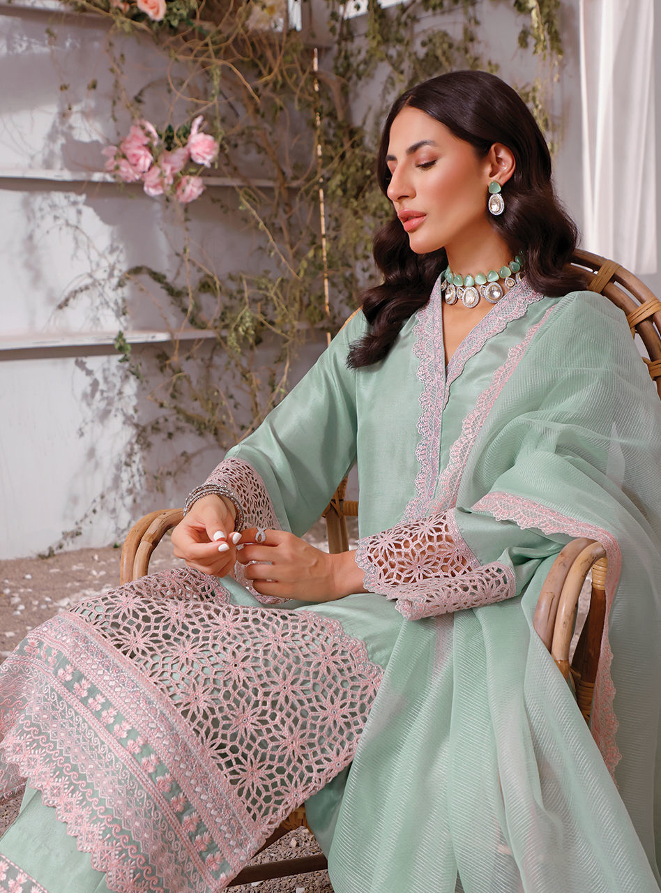 Zainab Chottani | Luxury Pret | MINT DELIGHT by Zainab Chottani - Designer Dress - Type: Ladies Clothes - Available at Sana Yasir - 100% Original