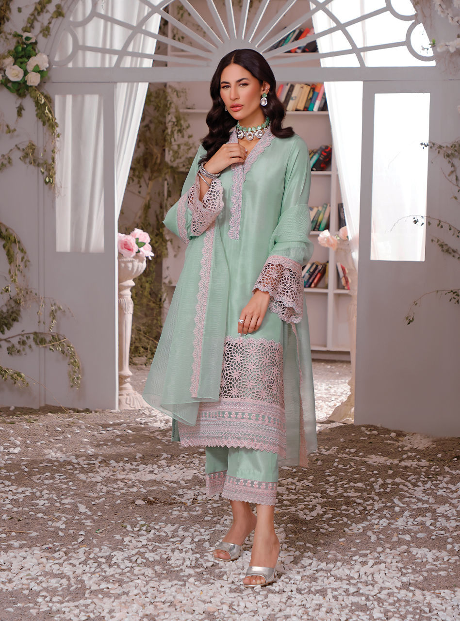 Zainab Chottani | Luxury Pret | MINT DELIGHT by Zainab Chottani - Designer Dress - Type: Ladies Clothes - Available at Sana Yasir - 100% Original