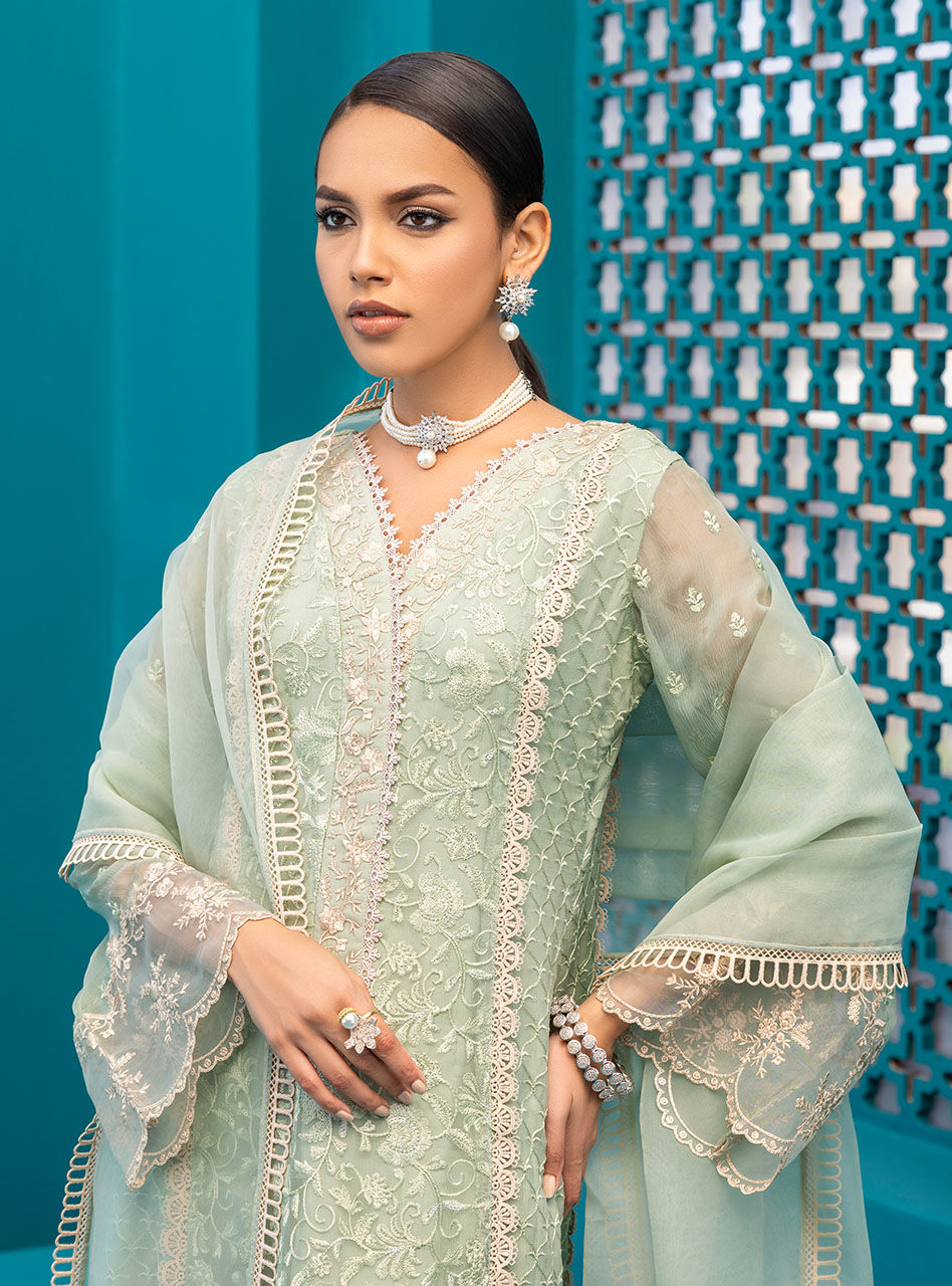 Zainab Chottani | Luxury Pret | MINTY GLOW by Zainab Chottani - Designer Dress - Type: Ladies Clothes - Available at Sana Yasir - 100% Original