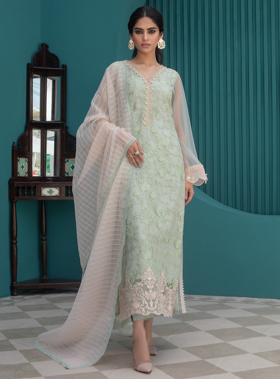 Zainab Chottani | Luxury Pret | MOROCCAN MINT by Zainab Chottani - Designer Dress - Type: Ladies Clothes - Available at Sana Yasir - 100% Original