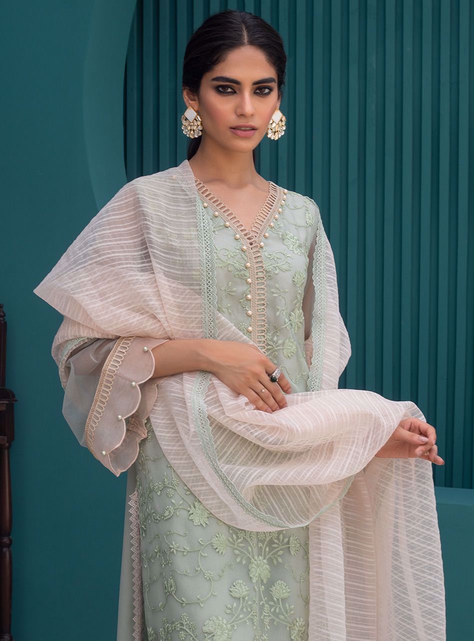 Zainab Chottani | Luxury Pret | MOROCCAN MINT by Zainab Chottani - Designer Dress - Type: Ladies Clothes - Available at Sana Yasir - 100% Original