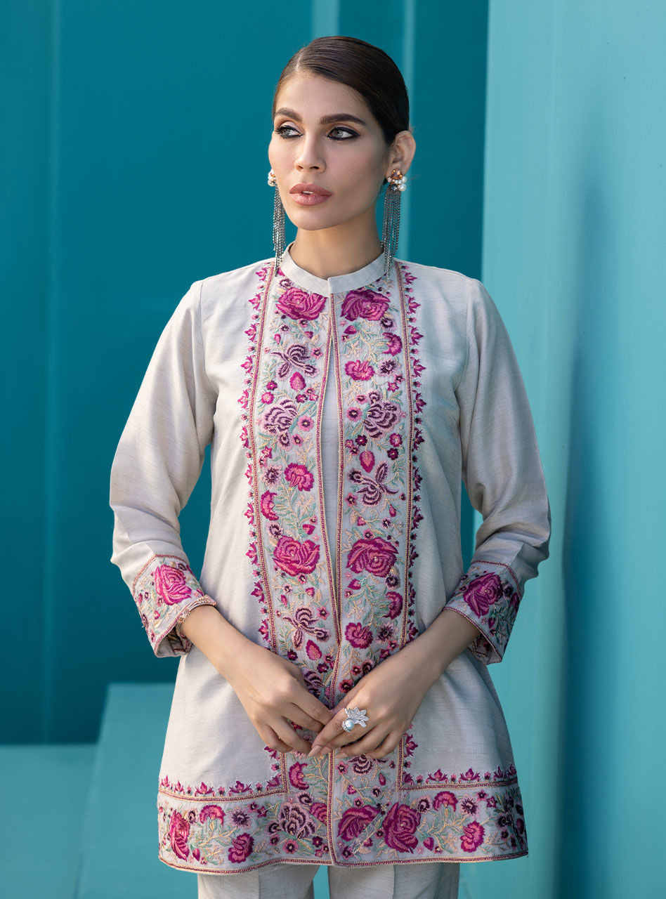 Zainab Chottani | Luxury Pret | MYSTI TAUPE by Zainab Chottani - Designer Dress - Type: Ladies Clothes - Available at Sana Yasir - 100% Original