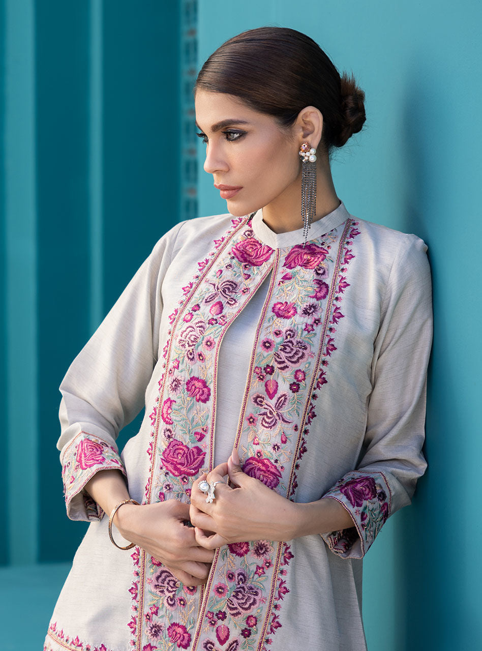 Zainab Chottani | Luxury Pret | MYSTI TAUPE by Zainab Chottani - Designer Dress - Type: Ladies Clothes - Available at Sana Yasir - 100% Original