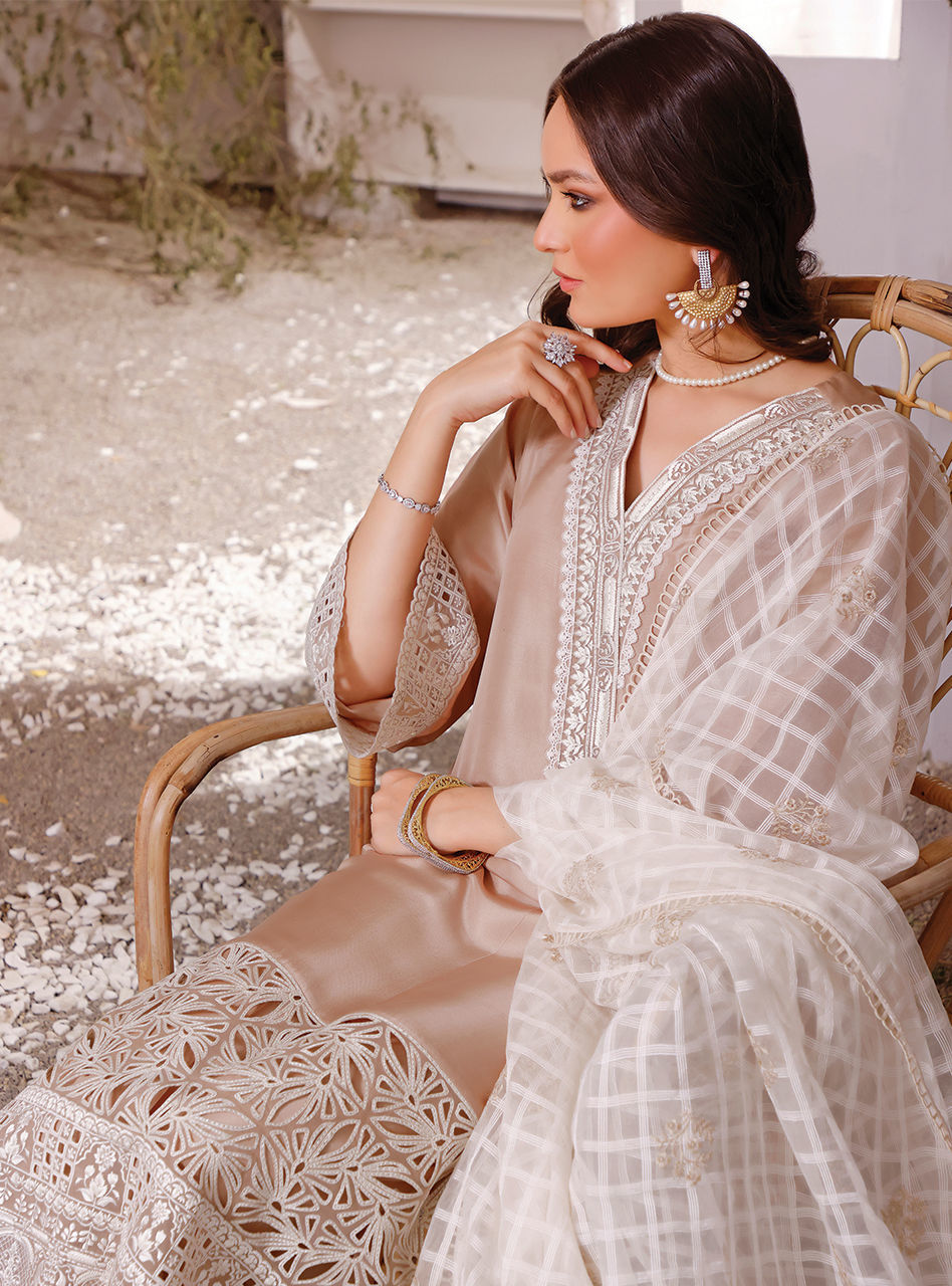 Zainab Chottani | Luxury Pret | NOSTALGIC BEIGE by Zainab Chottani - Designer Dress - Type: Ladies Clothes - Available at Sana Yasir - 100% Original