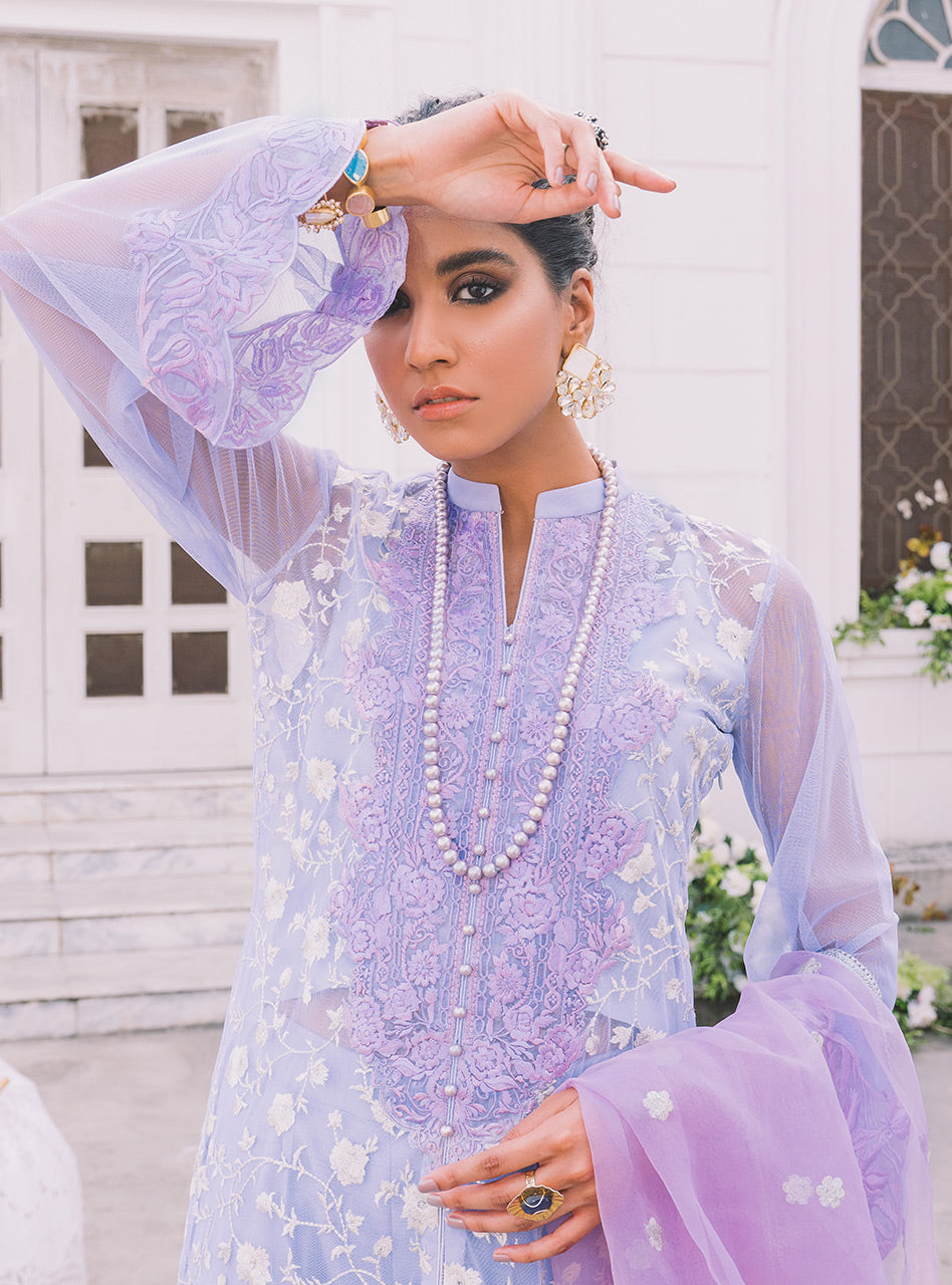 Zainab Chottani | Luxury Pret | PERIWINKLE PEARL by Zainab Chottani - Designer Dress - Type: Ladies Clothes - Available at Sana Yasir - 100% Original