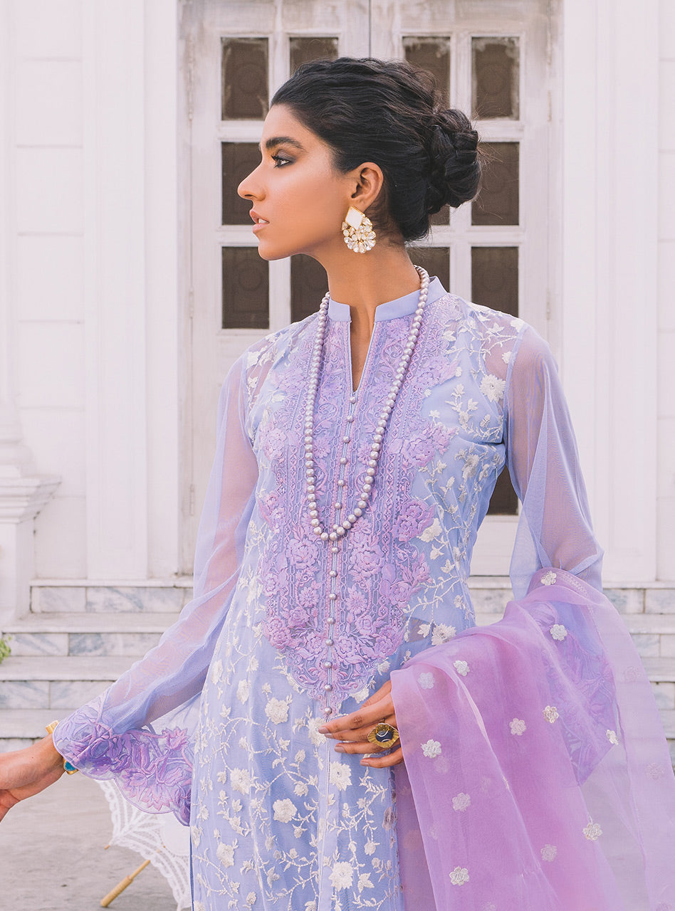 Zainab Chottani | Luxury Pret | PERIWINKLE PEARL by Zainab Chottani - Designer Dress - Type: Ladies Clothes - Available at Sana Yasir - 100% Original