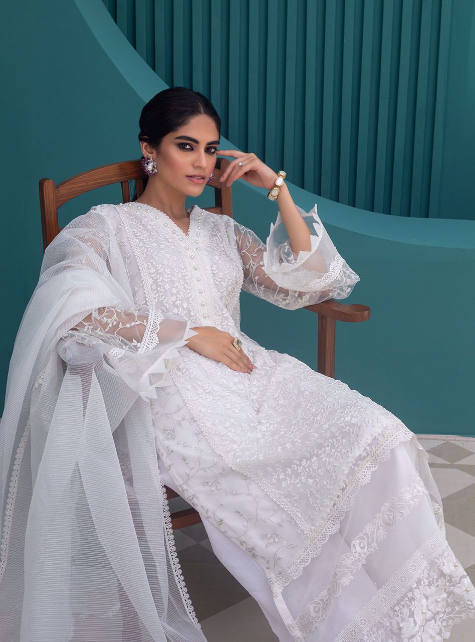 Zainab Chottani | Luxury Pret | PRISTINE WHITE by Zainab Chottani - Designer Dress - Type: Ladies Clothes - Available at Sana Yasir - 100% Original