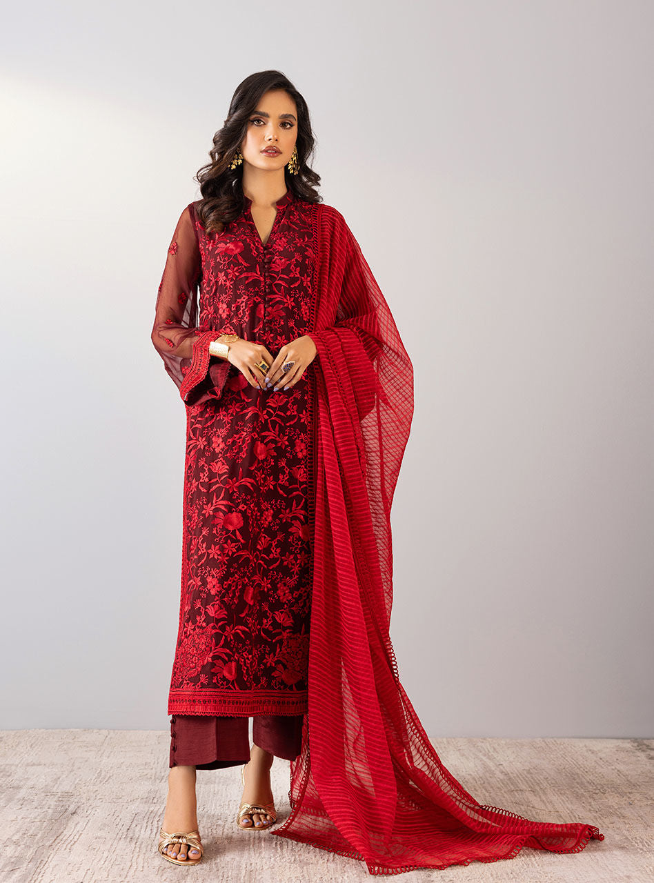 Zainab Chottani | Luxury Pret | RED FLAMINGO by Zainab Chottani - Designer Dress - Type: Ladies Clothes - Available at Sana Yasir - 100% Original