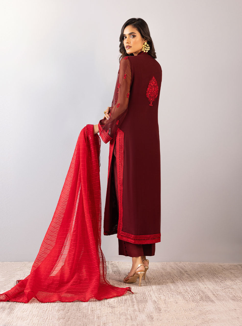 Zainab Chottani | Luxury Pret | RED FLAMINGO by Zainab Chottani - Designer Dress - Type: Ladies Clothes - Available at Sana Yasir - 100% Original