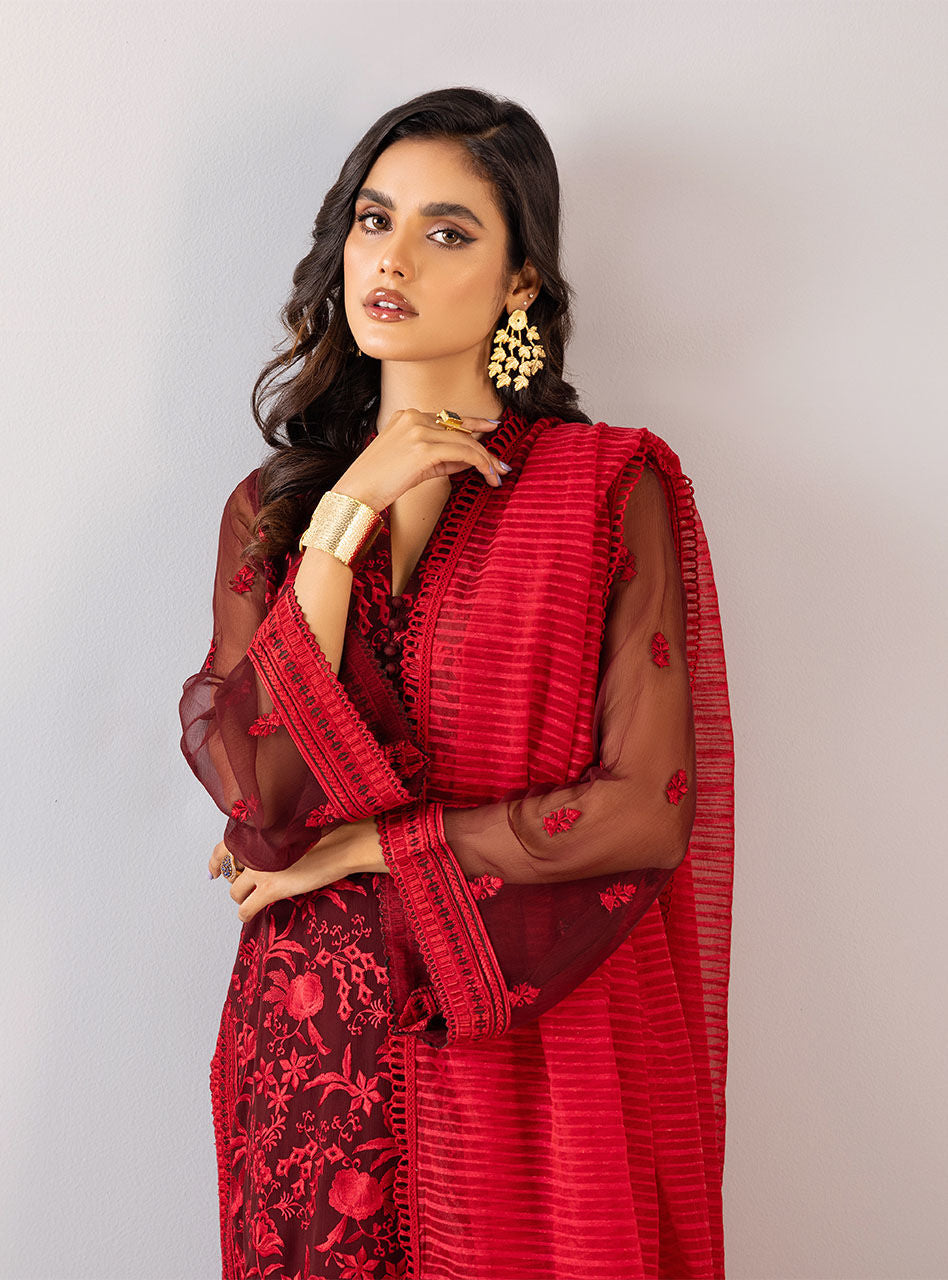 Zainab Chottani | Luxury Pret | RED FLAMINGO by Zainab Chottani - Designer Dress - Type: Ladies Clothes - Available at Sana Yasir - 100% Original