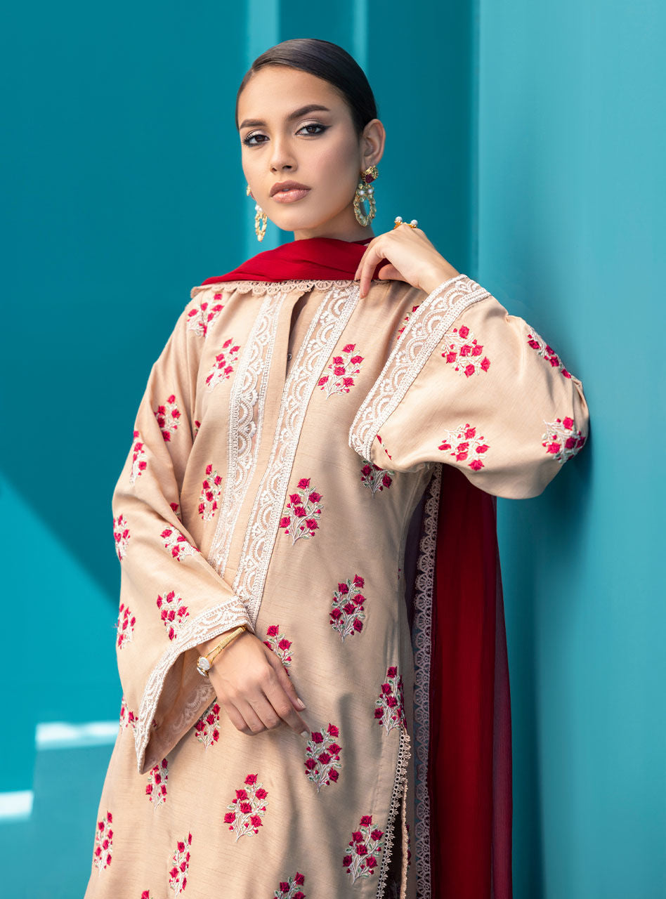 Zainab Chottani | Luxury Pret | SCARLET BLUSH by Zainab Chottani - Designer Dress - Type: Ladies Clothes - Available at Sana Yasir - 100% Original