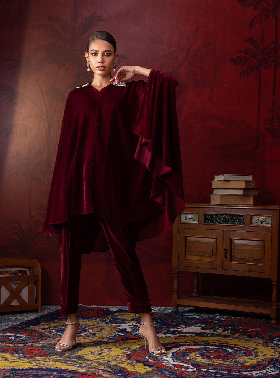 Zainab Chottani | Luxury Pret | SCARLET CRIMSON by Zainab Chottani - Designer Dress - Type: Ladies Clothes - Available at Sana Yasir - 100% Original
