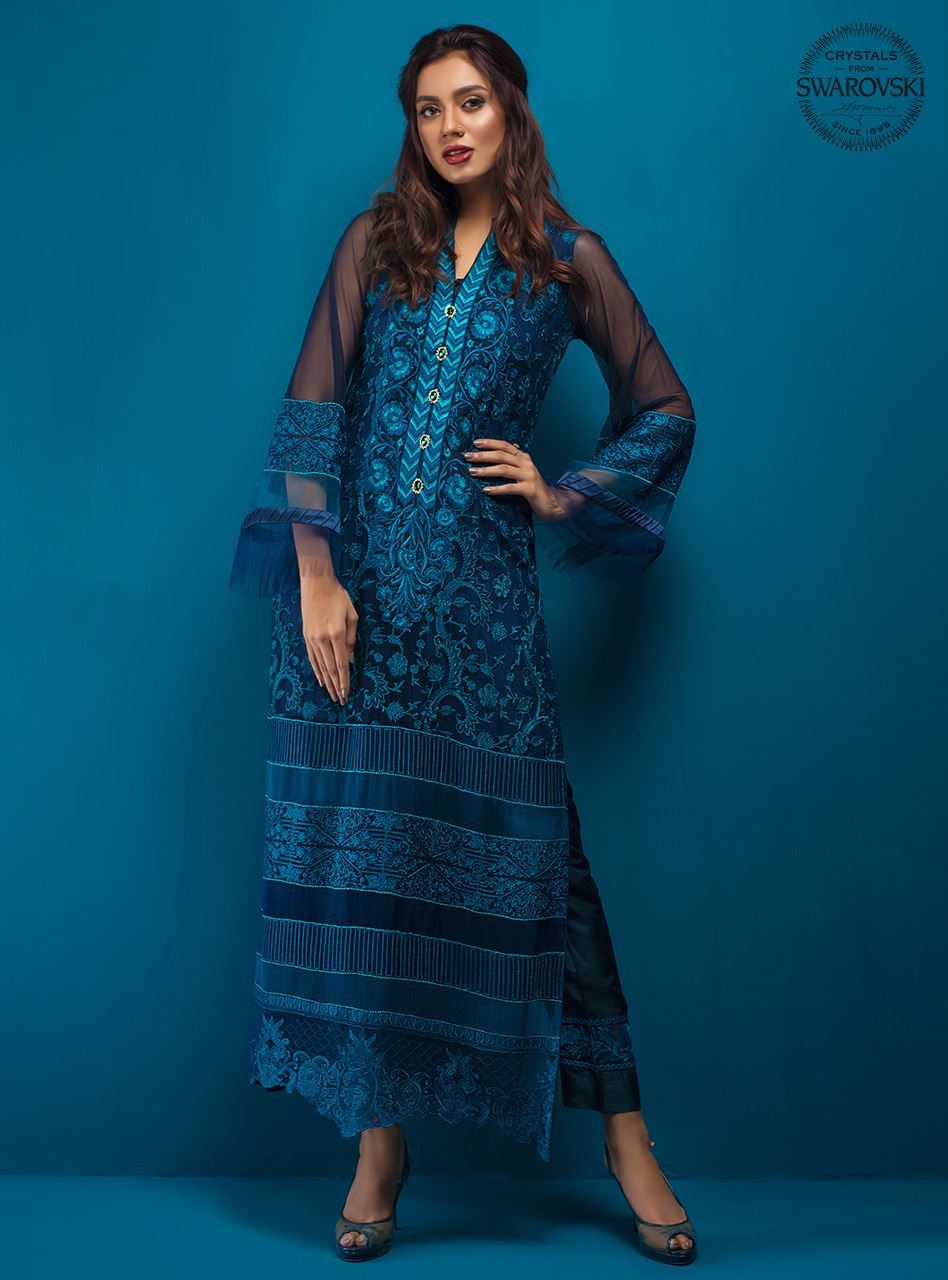 Zainab Chottani | Luxury Pret | TIMELESS TEAL by Zainab Chottani - Designer Dress - Type: Ladies Clothes - Available at Sana Yasir - 100% Original