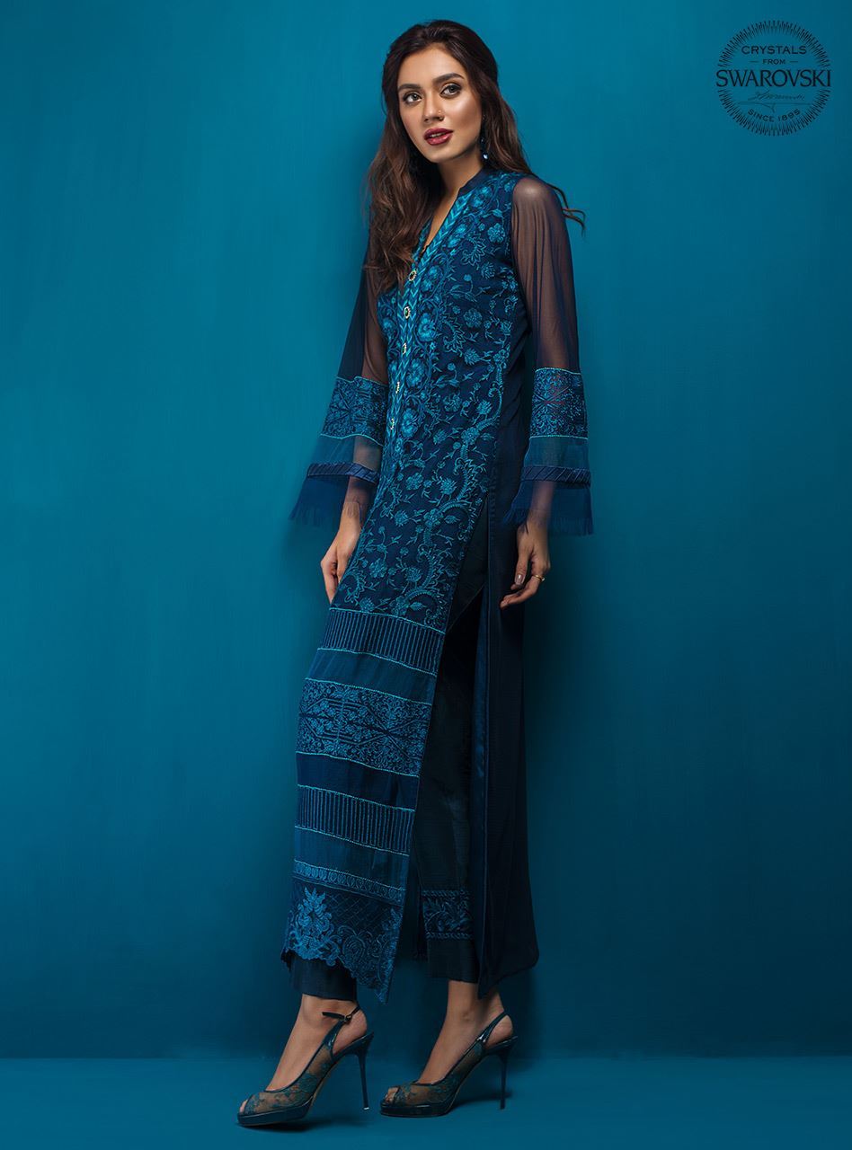 Zainab Chottani | Luxury Pret | TIMELESS TEAL by Zainab Chottani - Designer Dress - Type: Ladies Clothes - Available at Sana Yasir - 100% Original