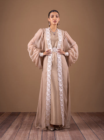 Zainab Chottani | Semi Formals | CHAMPAGNE FLOW by Zainab Chottani - Designer Dress - Type: Ladies Clothes - Available at Sana Yasir - 100% Original