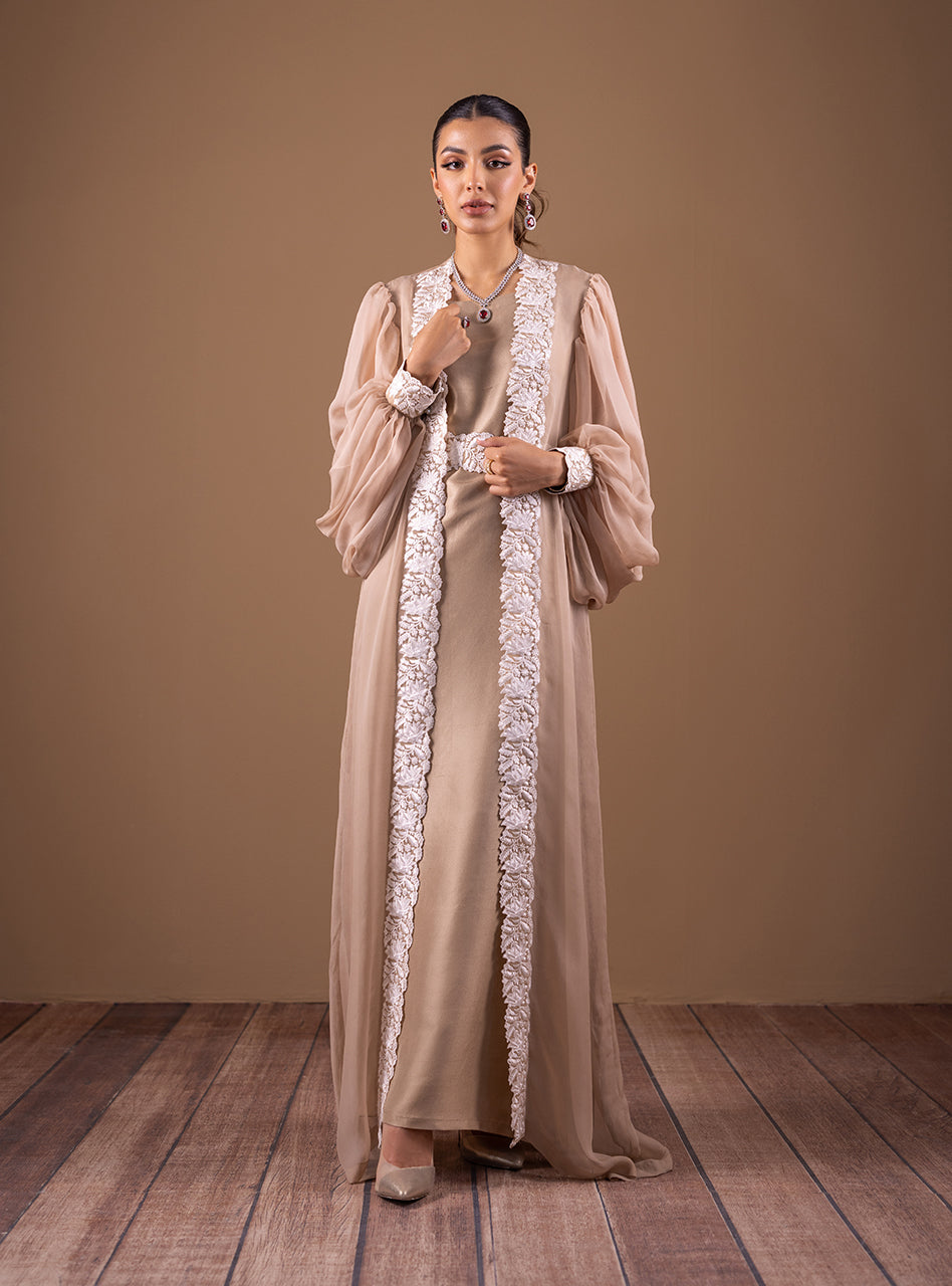 Zainab Chottani | Semi Formals | CHAMPAGNE FLOW by Zainab Chottani - Designer Dress - Type: Ladies Clothes - Available at Sana Yasir - 100% Original