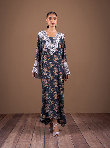 Zainab Chottani | Semi Formals | MIDNIGHT FLORAL by Zainab Chottani - Designer Dress - Type: Ladies Clothes - Available at Sana Yasir - 100% Original
