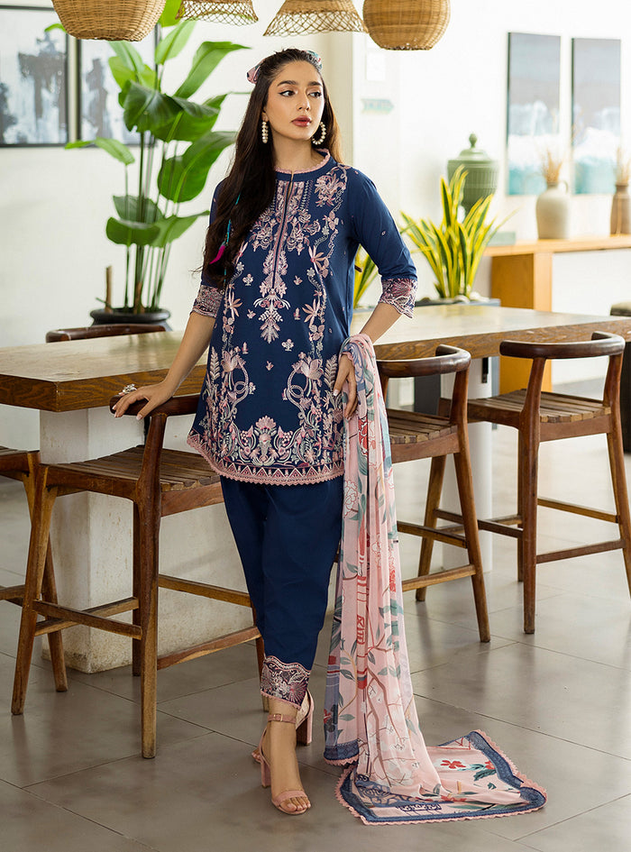 Zainab Chottani | Tahra Lawn 25 | Elisa by Zainab Chottani - Designer Dress - Type: Ladies Clothes - Available at Sana Yasir - 100% Original