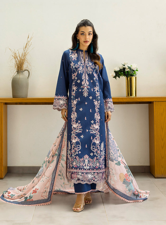 Zainab Chottani | Tahra Lawn 25 | Elisa by Zainab Chottani - Designer Dress - Type: Ladies Clothes - Available at Sana Yasir - 100% Original