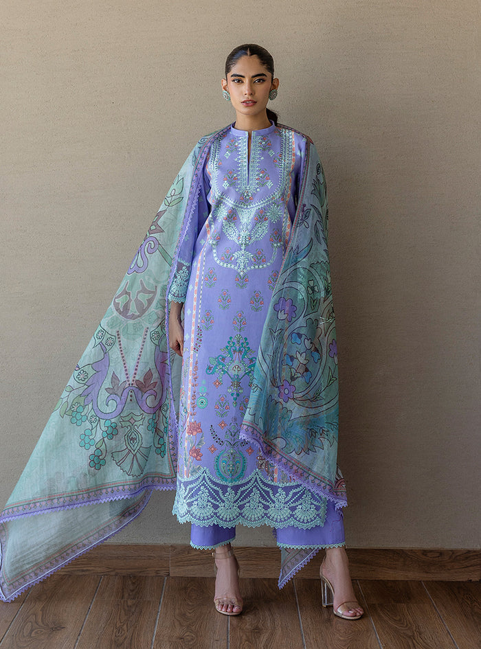 Zainab Chottani | Tahra Lawn 25 | Lina by Zainab Chottani - Designer Dress - Type: Ladies Clothes - Available at Sana Yasir - 100% Original