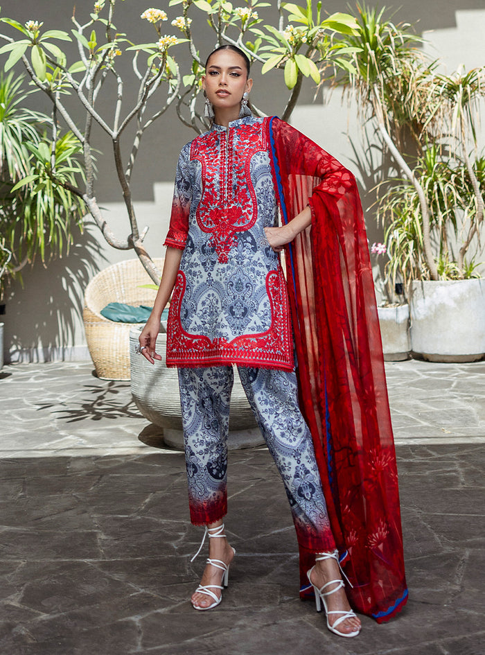 Zainab Chottani | Tahra Lawn 25 | Syra by Zainab Chottani - Designer Dress - Type: Ladies Clothes - Available at Sana Yasir - 100% Original